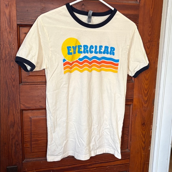 Everclear Waves Ringer Tee Size Small - Picture 4 of 5